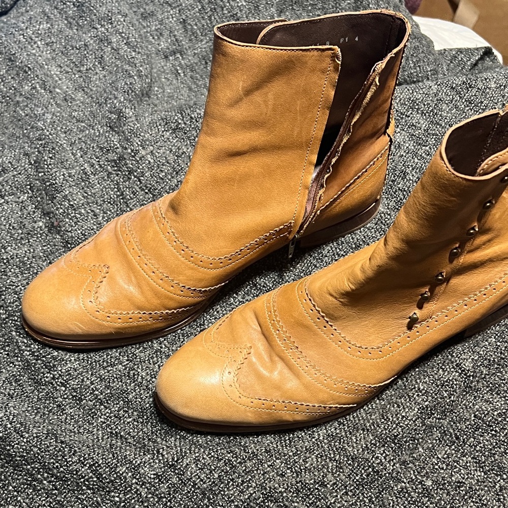 Cole Haan Light Brown Ankle Booties - Picture 4 of 10